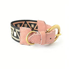 Collier Et Laisse Pour Chien En Cuir Véritable Style Bohème