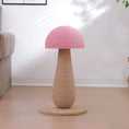 Load image into Gallery viewer, Arbre à chat champignon en sisal Oscar et Plume L-Rose
