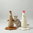 Charger l'image dans la visionneuse de la galerie, Arbre à chat en sisal design avec motifs amusants pour chats, offrant un espace de jeu et de grattage
