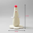 Arbre à chat en sisal design avec une forme unique et des détails amusants, hauteur de 47 cm