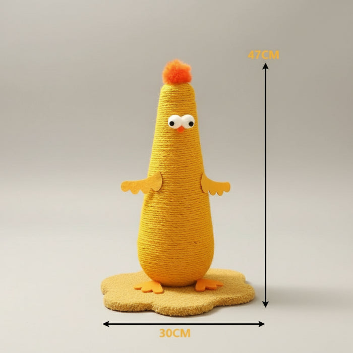 Arbre à chat en sisal design avec une forme amusante et des couleurs vives pour les félins joueurs