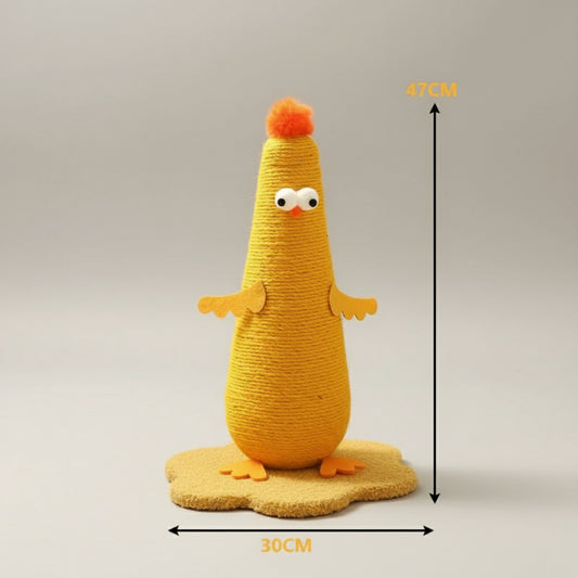 Arbre à chat en sisal design avec une forme amusante et des couleurs vives pour les félins joueurs