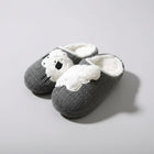 chaussons tricotés gris Oscar et Plume à motif mouton peluche doublure sherpa chaude et semelle antidérapante