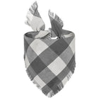 Bandana pour chien à motif vichy noir et blanc, idéale pour les promenades stylées