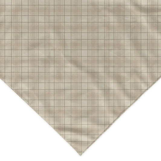 Bandana pour chien motif vichy beige offrant style et confort pour votre animal de compagnie