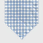 Bandana pour chien motif vichy bleu et blanc, élégant pour les sorties avec votre animal
