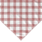 Bandana pour chien motif vichy rose et blanc, idéal pour habiller votre animal avec style