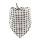 Bandana Vichy pour chien en tissu à carreaux verts et blancs signé Oscar et Plume