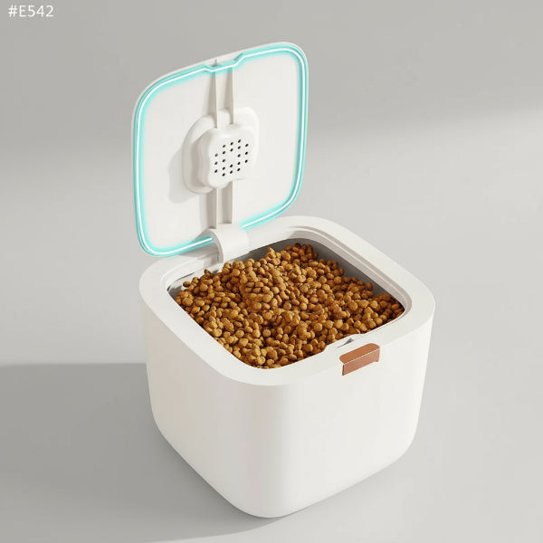 Boîte à croquettes étanche Oscar et Plume en plastique avec couvercle hermétique pour conserver la fraîcheur des aliments