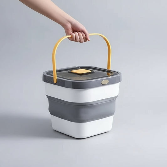 Boîte à croquettes pliable avec poignée pratique pour un transport facile par Oscar et Plume
