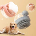 Load image into Gallery viewer, Brosse de bain pour chien souple avec réservoir shampoing Oscar et Plume
