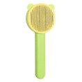 Load image into Gallery viewer, Brosse poil de chat design avec bouton poussoir Oscar et Plume Modèle 3
