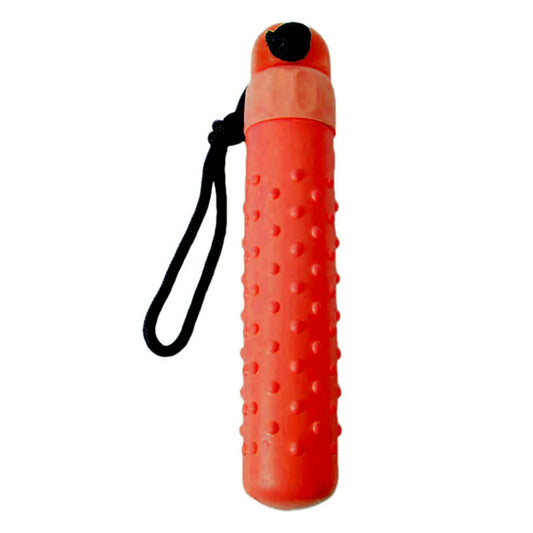 Bumper flottant chien orange avec poignée noire pour jeux aquatiques et entraînement