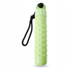 Bumper flottant chien vert avec texture à picots et cordelette pour jeux aquatiques