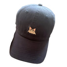 Casquette avec motif chat brodé, idéale pour un look décontracté et stylé