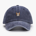 Load image into Gallery viewer, Casquette bulldog en denim avec un motif de bulldog brodé sur le devant
