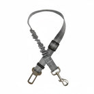 Ceinture de sécurité pour chien grise avec clip métallique pour voiture par Oscar et Plume