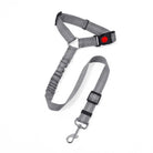 Ceinture de sécurité pour chien Oscar et Plume en gris avec sangle réglable et clip de fixation