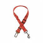 Ceinture de sécurité pour chien rouge avec clip métallique et boucle ajustable pour voiture