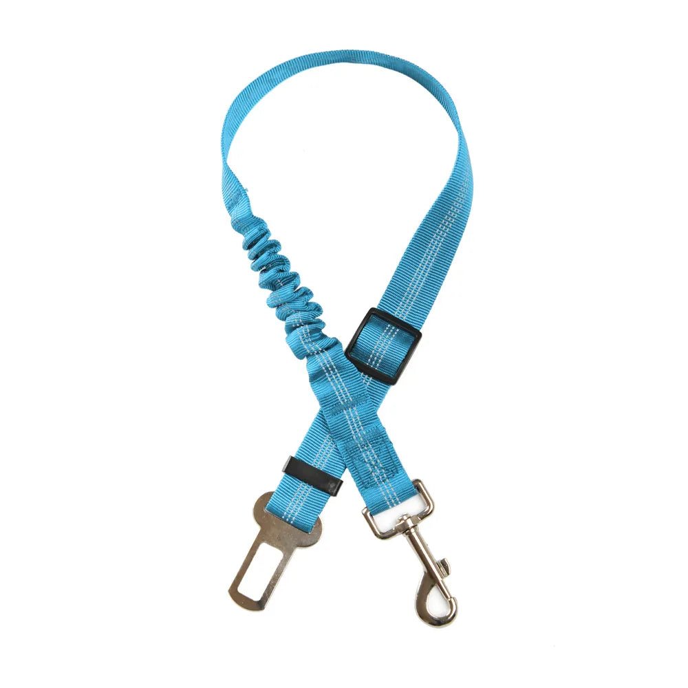 Ceinture de sécurité réglable en nylon pour chien Oscar et Plume Bleu ciel