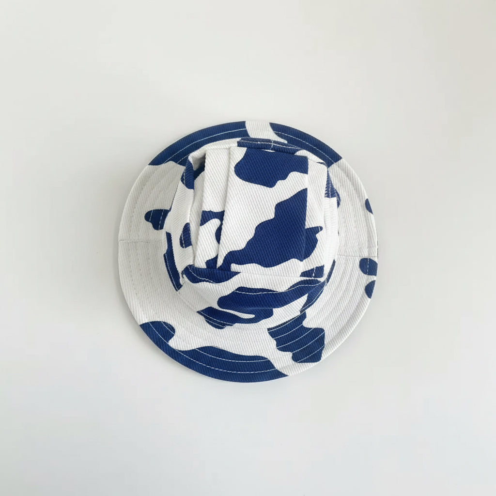 Chapeau pour chien à motif camouflage bleu et blanc, accessoire tendance pour animaux de compagnie