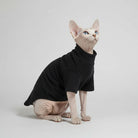 Sweat confortable pour chat en noir, parfait pour garder votre animal au chaud et élégant.