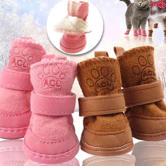 Chaussure chaude d'hiver pour petits et moyens chiens Oscar et Plume