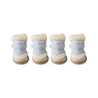 Chaussures petit chien Oscar et Plume bleu clair avec doublure en fourrure chaude et semelle antidérapante
