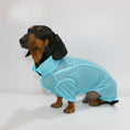 Load image into Gallery viewer, Chemise été pour chien teckel en bleu clair, idéale pour garder votre animal à l'aise par temps chaud
