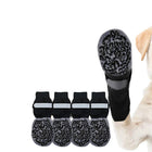 Chaussettes antidérapantes pour chien noires avec semelles en caoutchouc anti-glisse par Oscar et Plume
