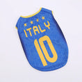 Load image into Gallery viewer, T-shirt chien Italie avec le numéro 10 pour un style sportif et confortable
