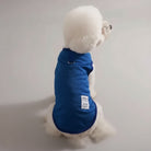 Tee-shirt chien léger bleu de Oscar et Plume avec design confortable pour un look tendance