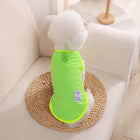 Tee-shirt chien léger en vert fluo pour un confort optimal lors des promenades d'été