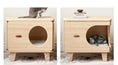 Charger l'image dans la visionneuse de la galerie, Cocon meuble en bois pour chat Oscar et Plume
