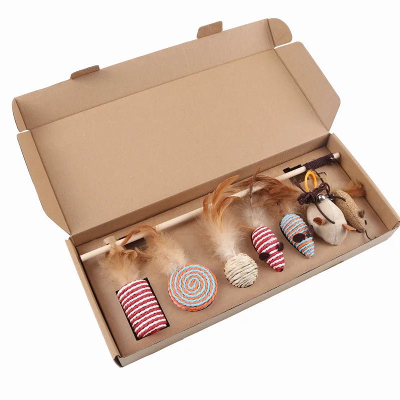 Coffret cadeau 7 jouets pour chat - Oscar et Plume