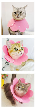 Load image into Gallery viewer, Collerette de protection en feutrine pour chat Oscar et Plume Rose / S
