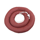 Collerette douce pour chien et chat de couleur marron, confortable et ajustable pour le bien-être des animaux.