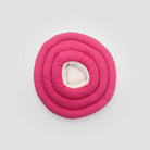 Collerette douce pour chien et chat en forme circulaire de couleur rose