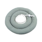 Collerette douce pour chien et chat en tissu rembourré gris pour le confort des animaux