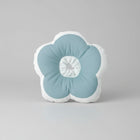 Collerette imperméable pour chat en forme de fleur bleu clair avec bord blanc par Oscar et Plume