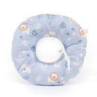 Collerette réglable pour chat avec motifs de lion sur fond bleu doux pour le confort de votre animal