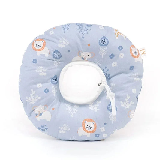 Collerette réglable pour chat avec motifs de lion sur fond bleu doux pour le confort de votre animal