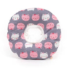 Collerette réglable pour chat en tissu doux avec motifs de chats mignons pour le confort de votre animal
