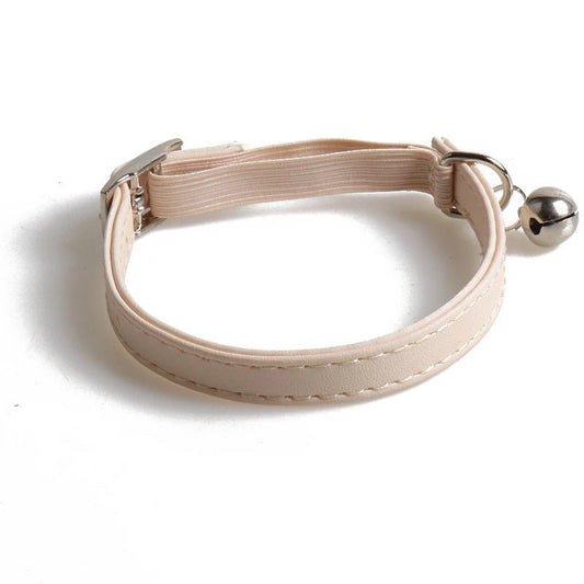 Collier Anti Étranglement Pour Chat Oscar et Plume Beige