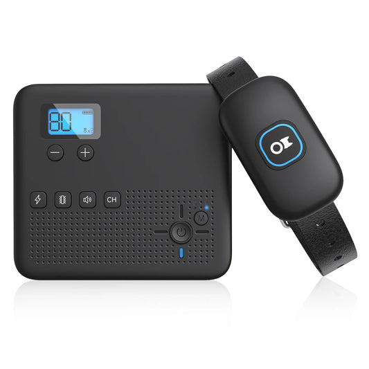 Collier anti fugue pour chien avec émetteur réglable et écran numérique pour un contrôle facile