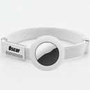 Collier chat anti étranglement blanc avec identifiant et boucle en métal pour sécurité