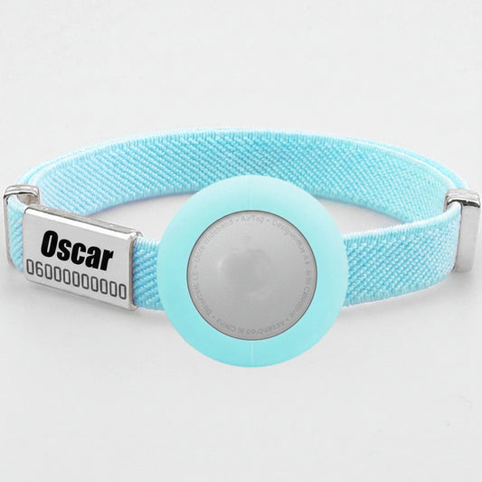 Collier chat anti étranglement en bleu clair avec une boucle sécurisée pour un ajustement confortable