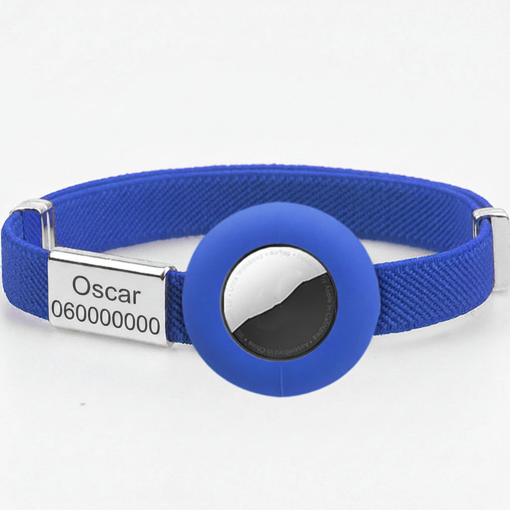 Collier chat anti étranglement bleu avec une étiquette personnalisée pour votre animal de compagnie