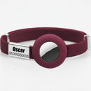Collier chat anti étranglement en coloris bordeaux avec une boucle sécurisée pour le confort des félins