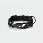 Collier chien avec emplacement AirTag noir et résistant de la marque Oscar et Plume